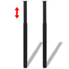 Schwarze Teleskop-Tischbeine Velva 710 mm-1100 mm (4 Stück)