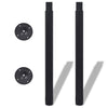 Schwarze Teleskop-Tischbeine Velva 710 mm-1100 mm (4 Stück)