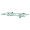 50x10cm schwebende Glasregale Florilina 8 mm (2 Stück)