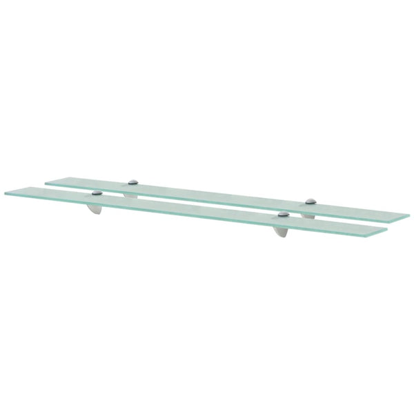 Glas-Wandregale 100x10cm 8 mm Florilina (2 Stück)