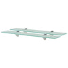 Schwebende Regale Ermalai 60x20cm aus 8 mm Glas (2 Stück)