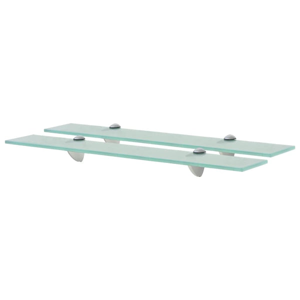 Schwebende Regale Ermalai 60x20cm aus 8 mm Glas (2 Stück)