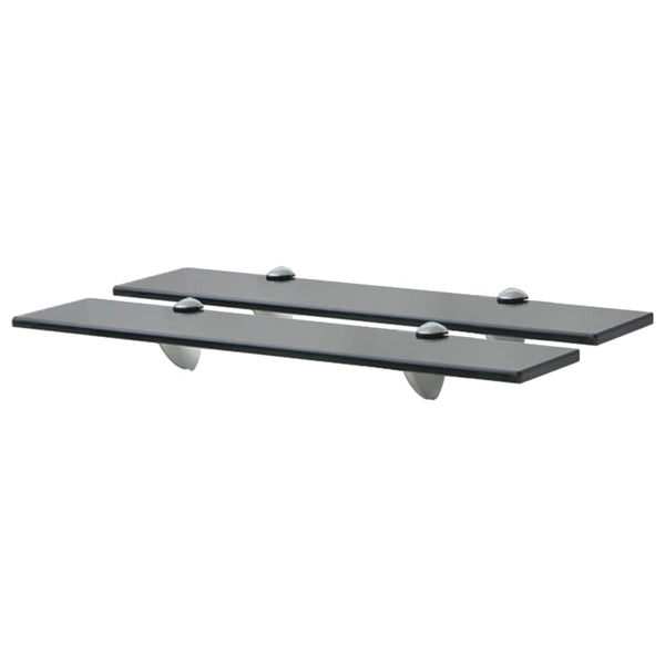 Wandmontierte schwebende Glasregale 50x20cm 8mm (2 St.)