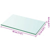 Klarglasablagen Arlena 30x15cm (2 St.)