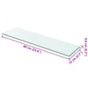 Klarer Regalboden Arlena 60x12cm (2 St.)
