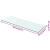 Klare Regalböden Arlena 60x15cm (2 St.)