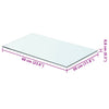 Klarglasregal Arlena 60x30cm (2 St.)