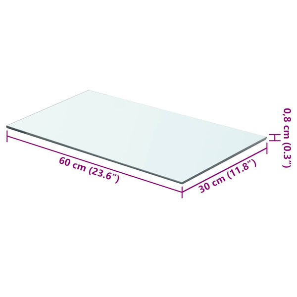 Klarglasregal Arlena 60x30cm (2 St.)