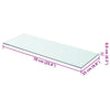 Klares Regal Arlena 70x25cm (2 St.)