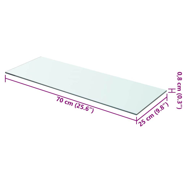 Klares Regal Arlena 70x25cm (2 St.)