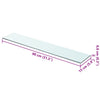 Klarglasregale Arlena 80x15cm (2 St.)