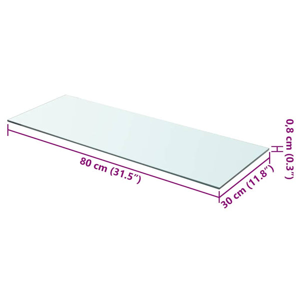 Klare Regale Arlena 80x30cm (2 Stk.)