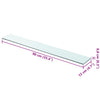 Klares Regal Arlena 90x12cm (2 Stück)