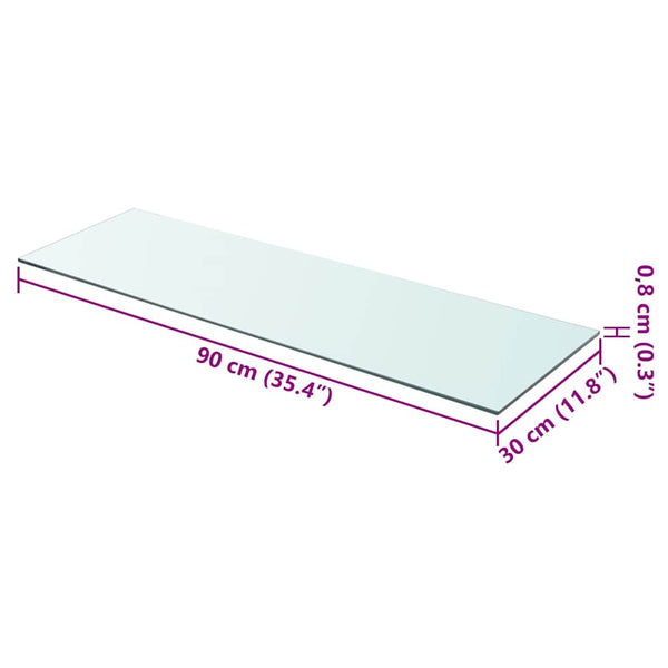 Klare Regalböden Arlena 90x30cm (2 St.)