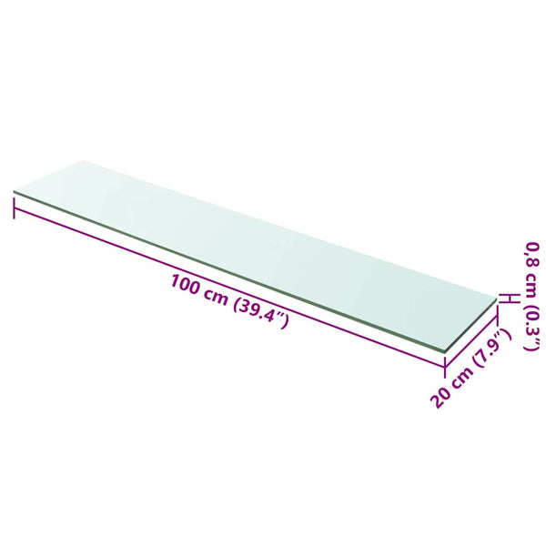 Kirkas hyllyt Arlena 100x20cm (2 kpl)