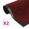 Roter Schmutzfangteppich Rihawi 40x60cm (2 Stück rechteckiger Flor)