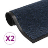 Blauer Schmutzfangteppich Rihawi 40x60cm (2 Stück rechteckig Tufting)
