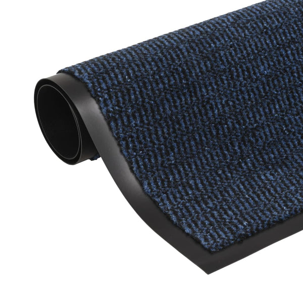 Blauer Fußabtreter Rihawi 90x150cm (2 Stück, rechteckig, Schlingenflor)
