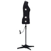 Schwarze verstellbare Schneiderpuppe Dame Marsilia S (Größe 33-40)
