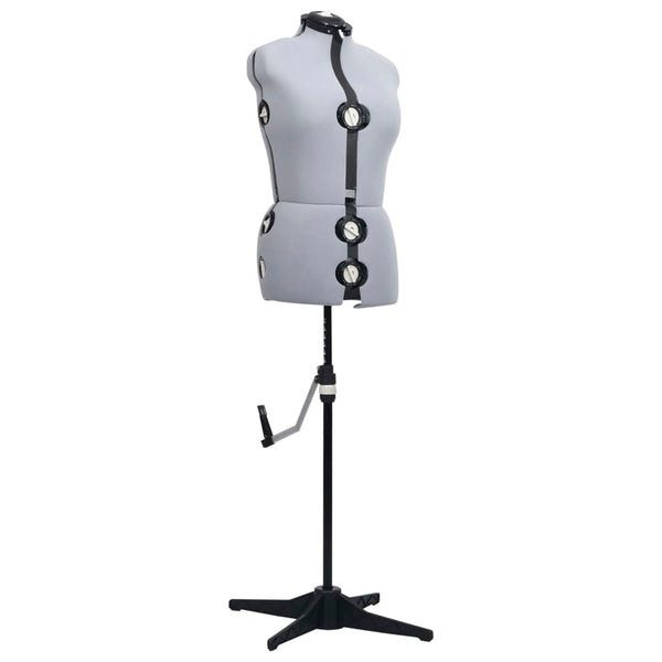 Graue, verstellbare Schneiderpuppe, weiblich, Marsilia, Größe M (40-46)