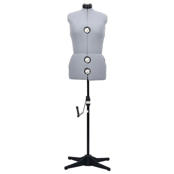 Graue, verstellbare Schneiderpuppe, weiblich, Marsilia, Größe M (40-46)