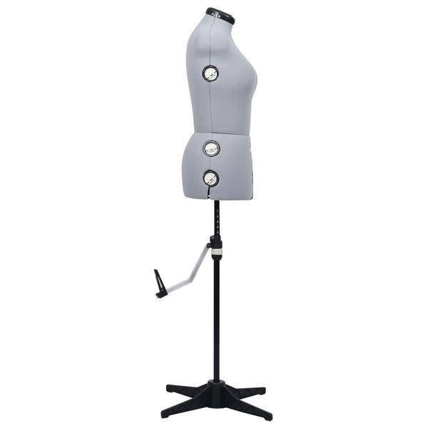 Graue, verstellbare Schneiderpuppe, weiblich, Marsilia, Größe M (40-46)