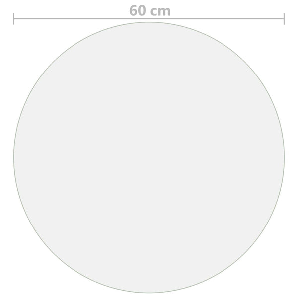 Matte Tischschutzunterlage Profirel Ø 60cm (2 mm PVC)