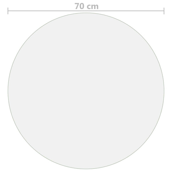 Transparenter Tischschutz Profirel Ø 70cm 2 mm (PVC)