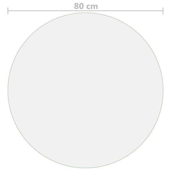 Matte Tischschutzfolie Profirel Ø 80cm 2 mm (PVC)