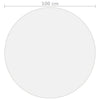 Matte Tischschutzfolie Profirel Ø 100cm (2 mm PVC)