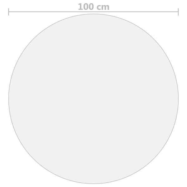 Matte Tischschutzfolie Profirel Ø 100cm (2 mm PVC)