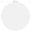 Transparenter Tischschutz Profirel Ø 110 cm 2 mm (PVC)