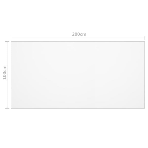 Transparenter Tischschutz Artorex 200x100cm (2 mm PVC)
