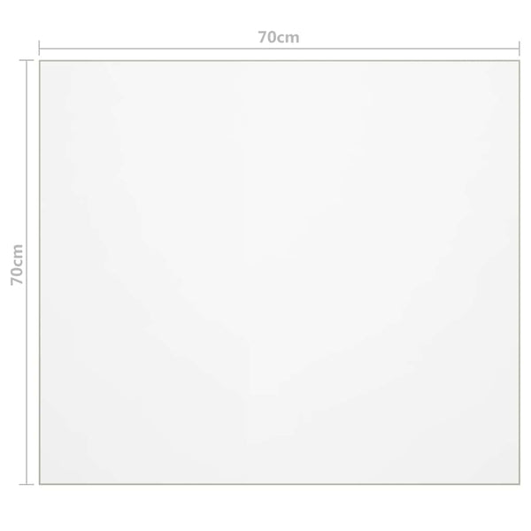 Transparenter Tischschutz Artorex 70x70cm (2 mm PVC)