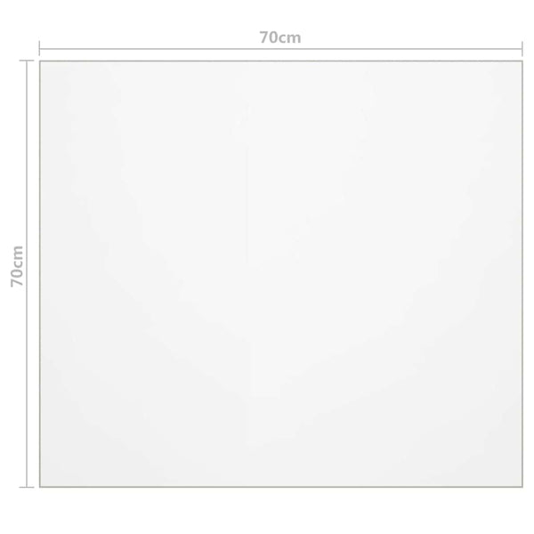 Matte Tischschutzunterlage Artorex 70x70cm 2 mm (PVC)