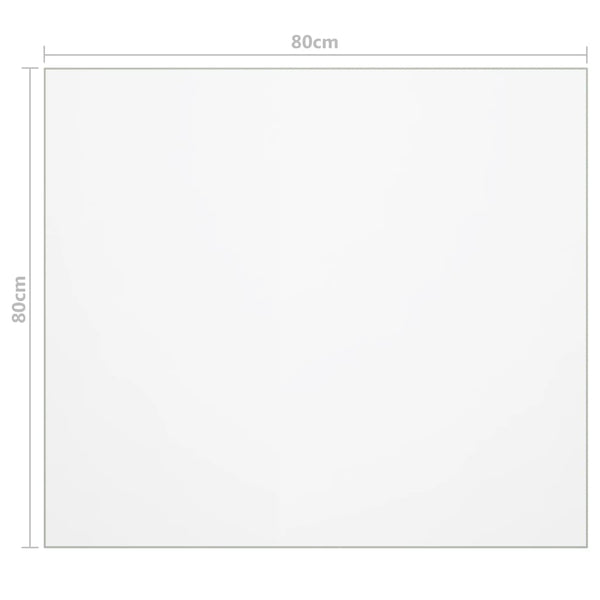 Matte Tischschutzfolie Artorex 80x80cm 2 mm (PVC)