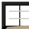 Schwarz-weißes Bettgestell Younger 100x200cm (Metall)