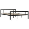 Bettgestell Younger Schwarz und Weiß 140x200cm (Metall)