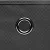 Graue Aufbewahrungsboxen mit Deckel Patesan 32x32x32cm (4er-Set Stoff)