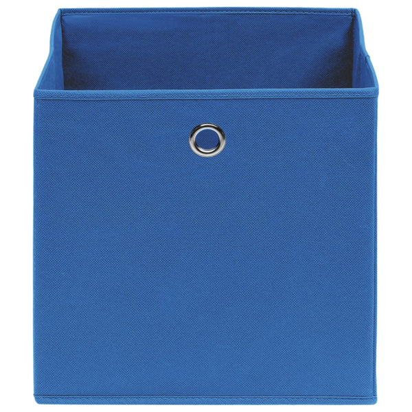 Blaue Aufbewahrungsboxen Patesan 32x32x32cm (4 Stück Stoff)