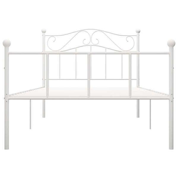 Weißes Bettgestell Nazlife 100x200cm (Metall)