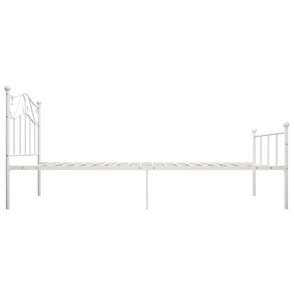 Weißes Bettgestell Nazlife 100x200cm (Metall)