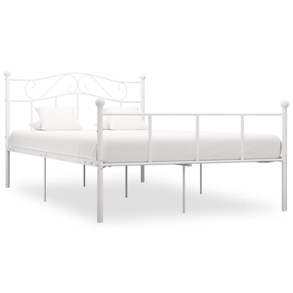 Weißes Bettgestell Nazlife 140x200cm (Metall)