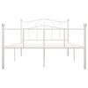 Weißes Bettgestell Nazlife 140x200cm (Metall)