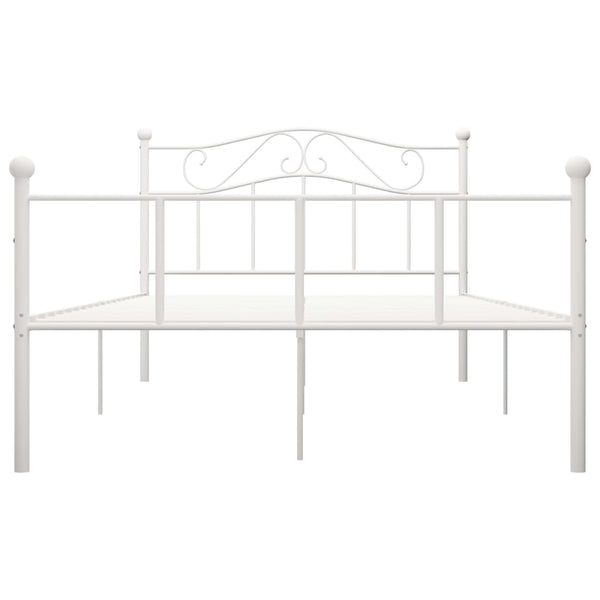 Weißes Bettgestell Nazlife 140x200cm (Metall)