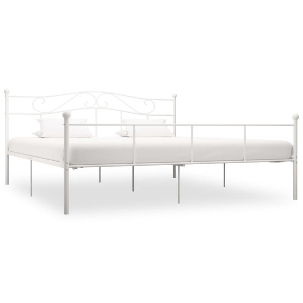 Weißes Bettgestell Nazlife 180x200cm (Metall)