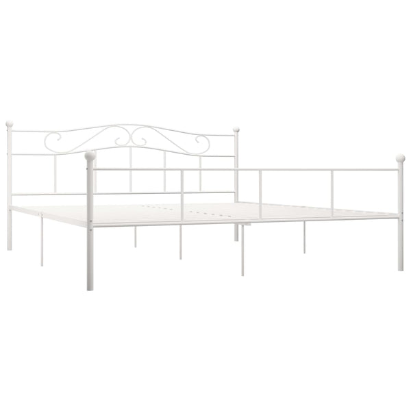 Weißes Bettgestell Nazlife 180x200cm (Metall)