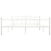 Weißes Bettgestell Nazlife 180x200cm (Metall)