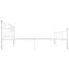 Weißes Bettgestell Nazlife 180x200cm (Metall)