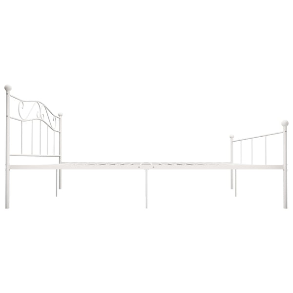 Weißes Bettgestell Nazlife 180x200cm (Metall)